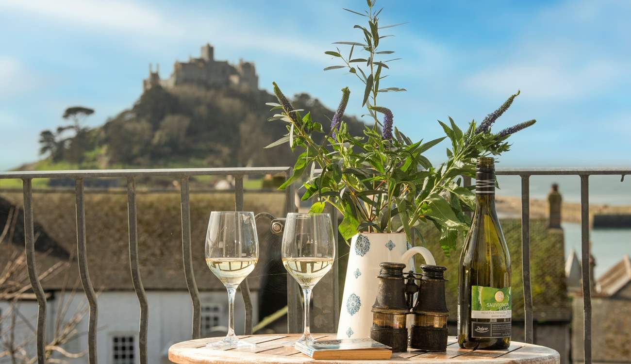 Enjoy a glass of wine with this view.