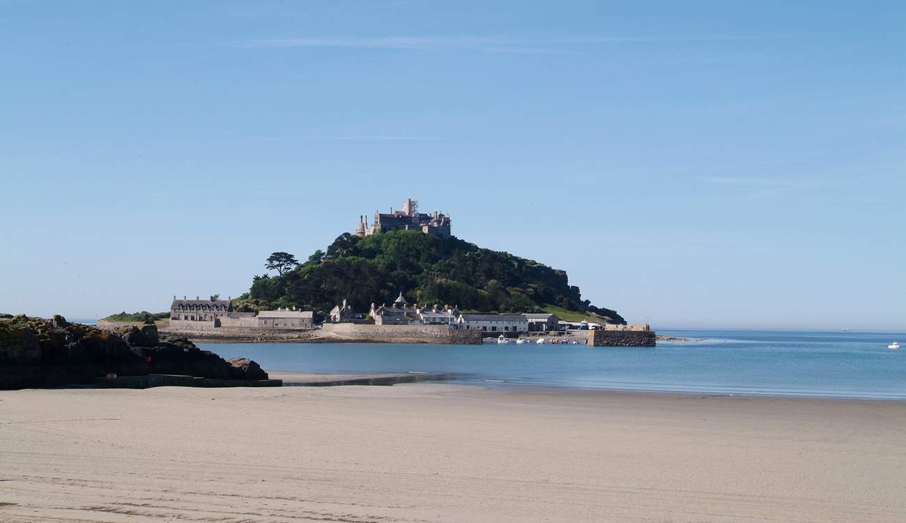 The sandy beach at Mount's Bay is just a few minutes walk away.