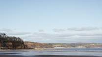 Views of Saundersfoot beach across to Coppet Hall and beyond. 