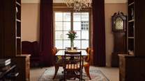 Take  leisurely meals together in the atmospheric dining room. 