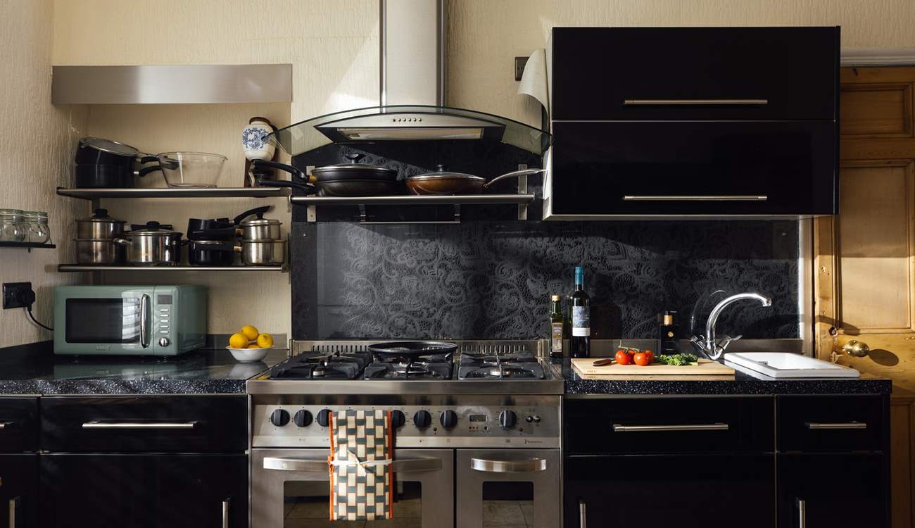 Cook a feast for everyone and serve on the large dining-room table. 