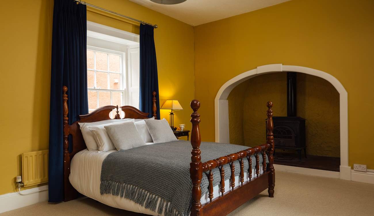  The calming hues of the hushed ground floor en suite bedroom. 