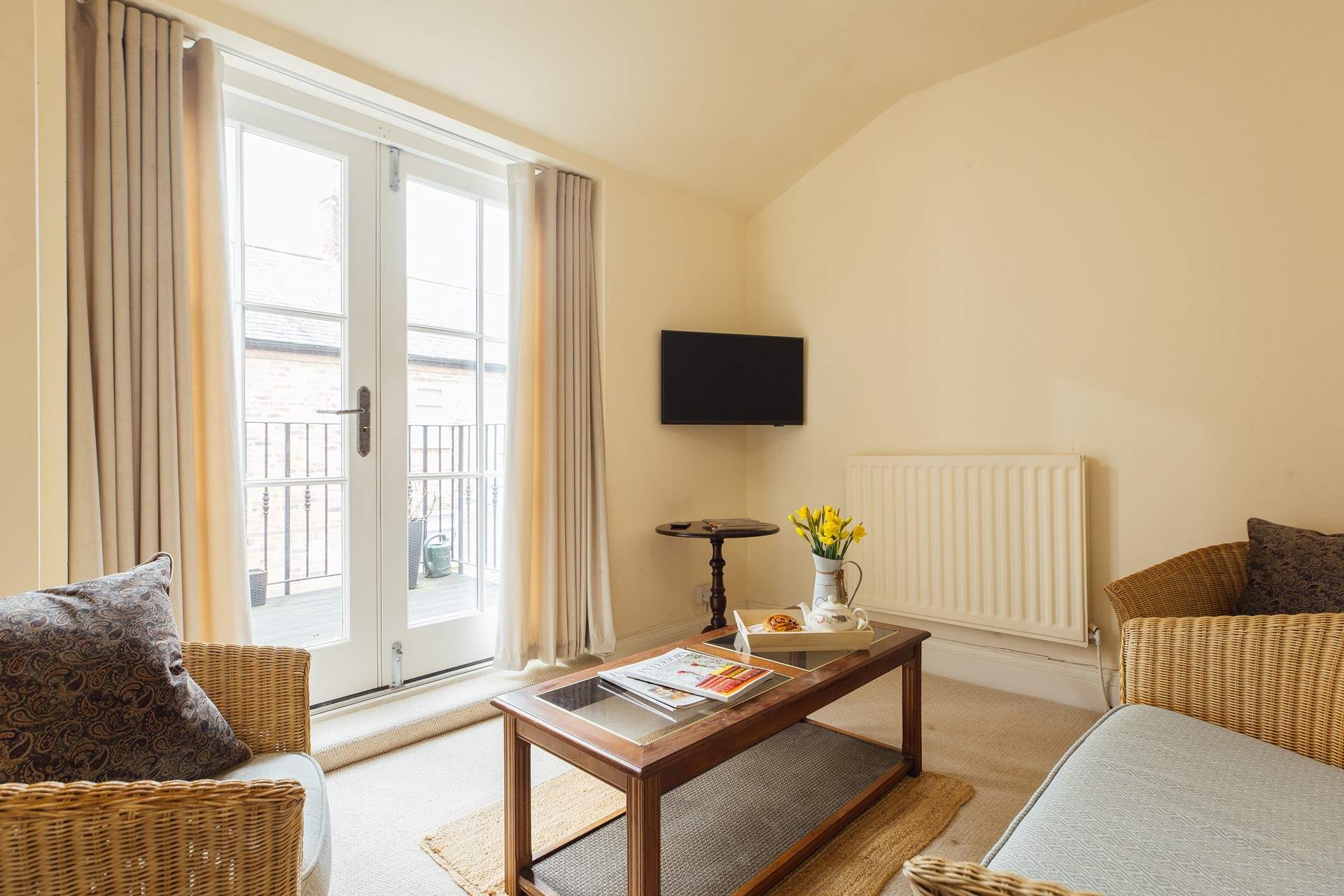 Take time out in the calming sun-room. 