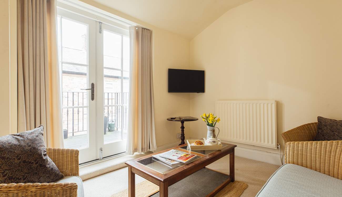 Take time out in the calming sun-room. 