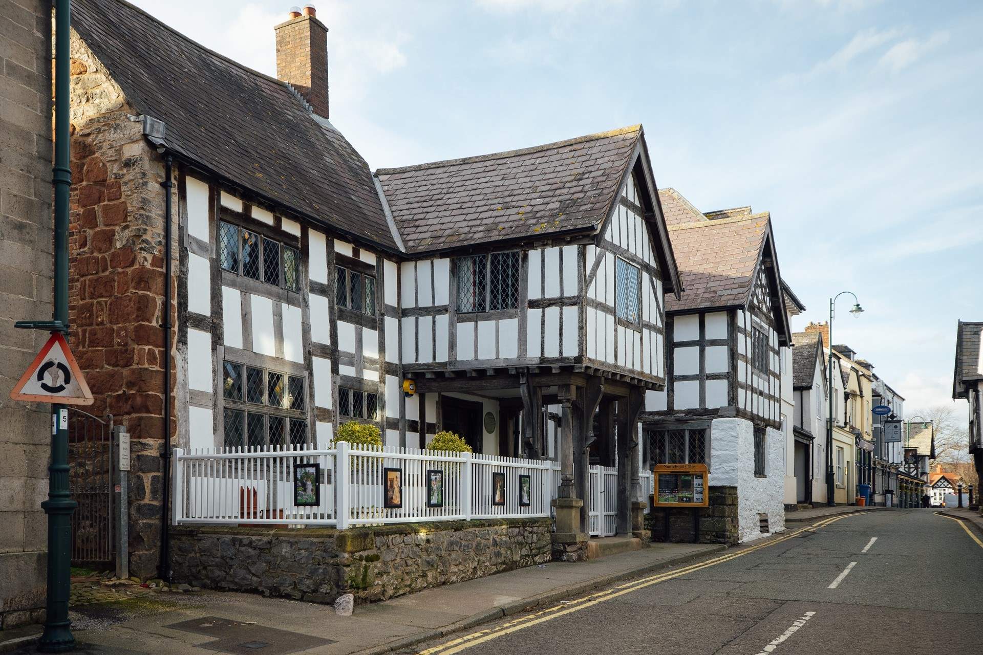 Now a museum, the oldest house in Wales, Nantclwyd y Dre. 