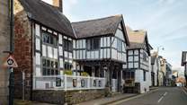 Now a museum, the oldest house in Wales, Nantclwyd y Dre. 
