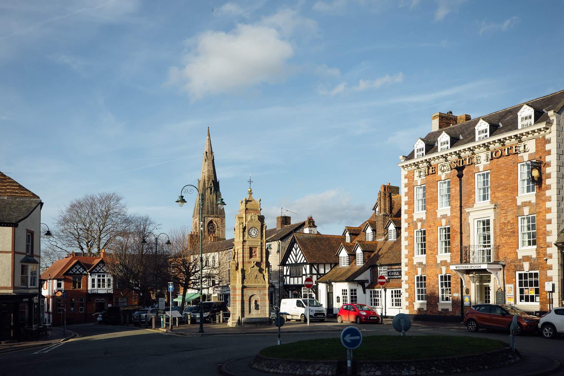 St Peter's Square in picturesque Ruthin.