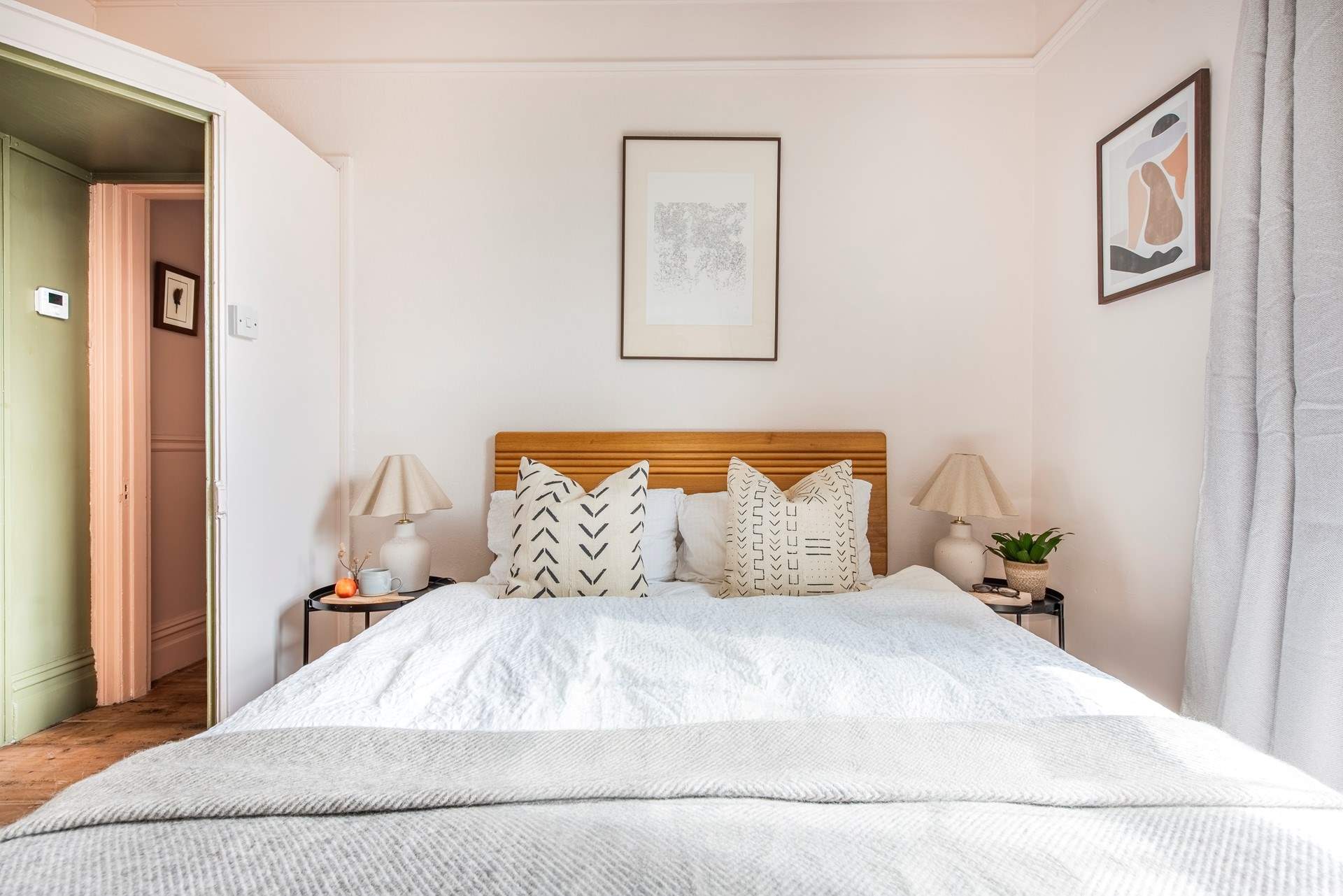 Enjoy slow mornings after a good night's slumber in the king-size bed. 