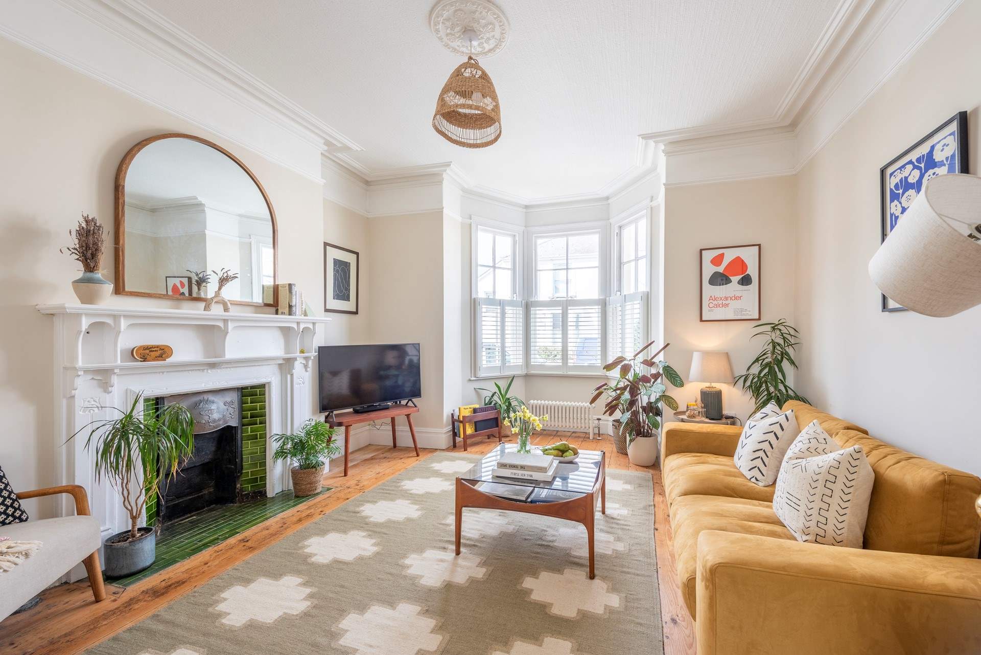 The owner has kept many original features, mixing old with new. 