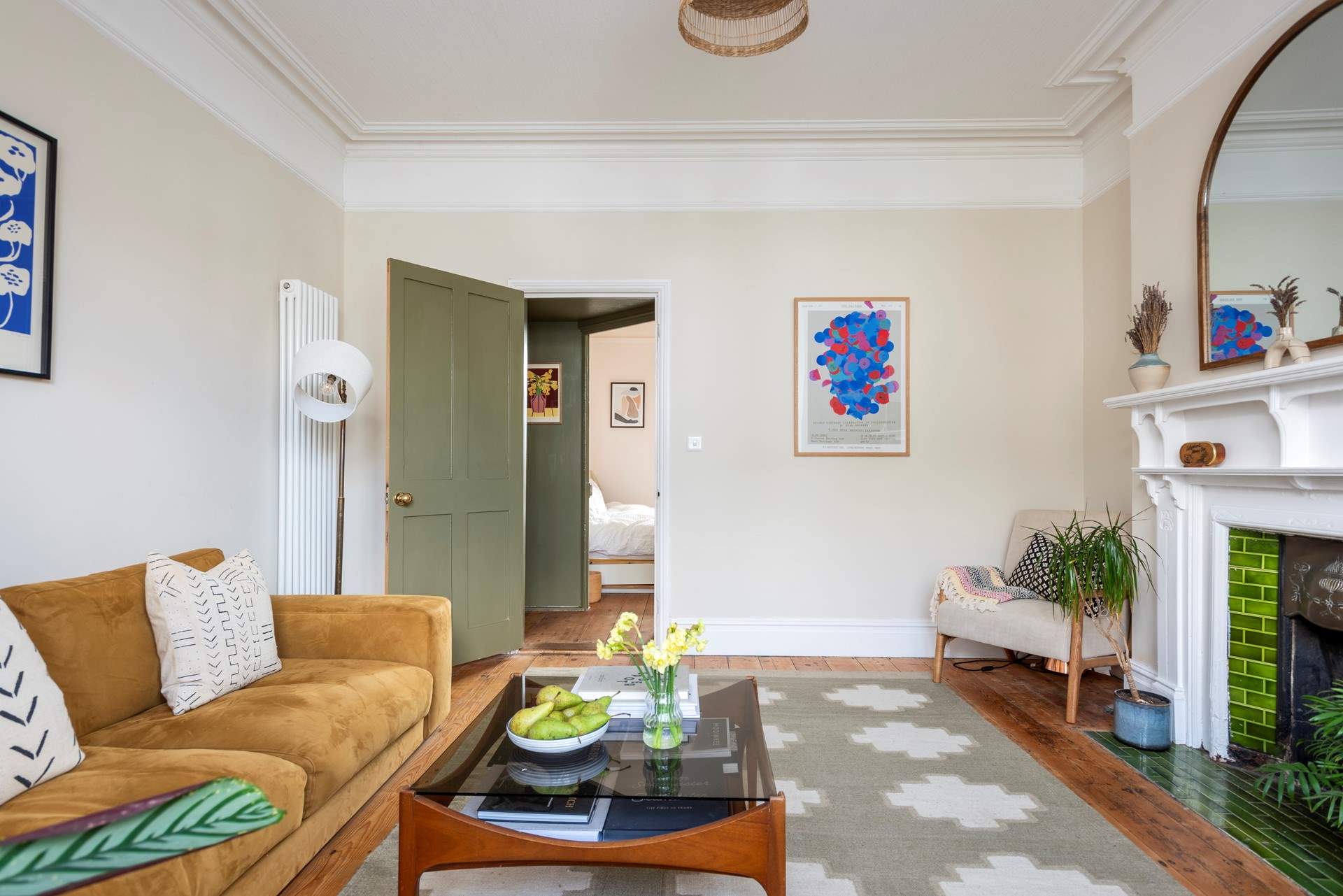 Looking back through to the bedroom.