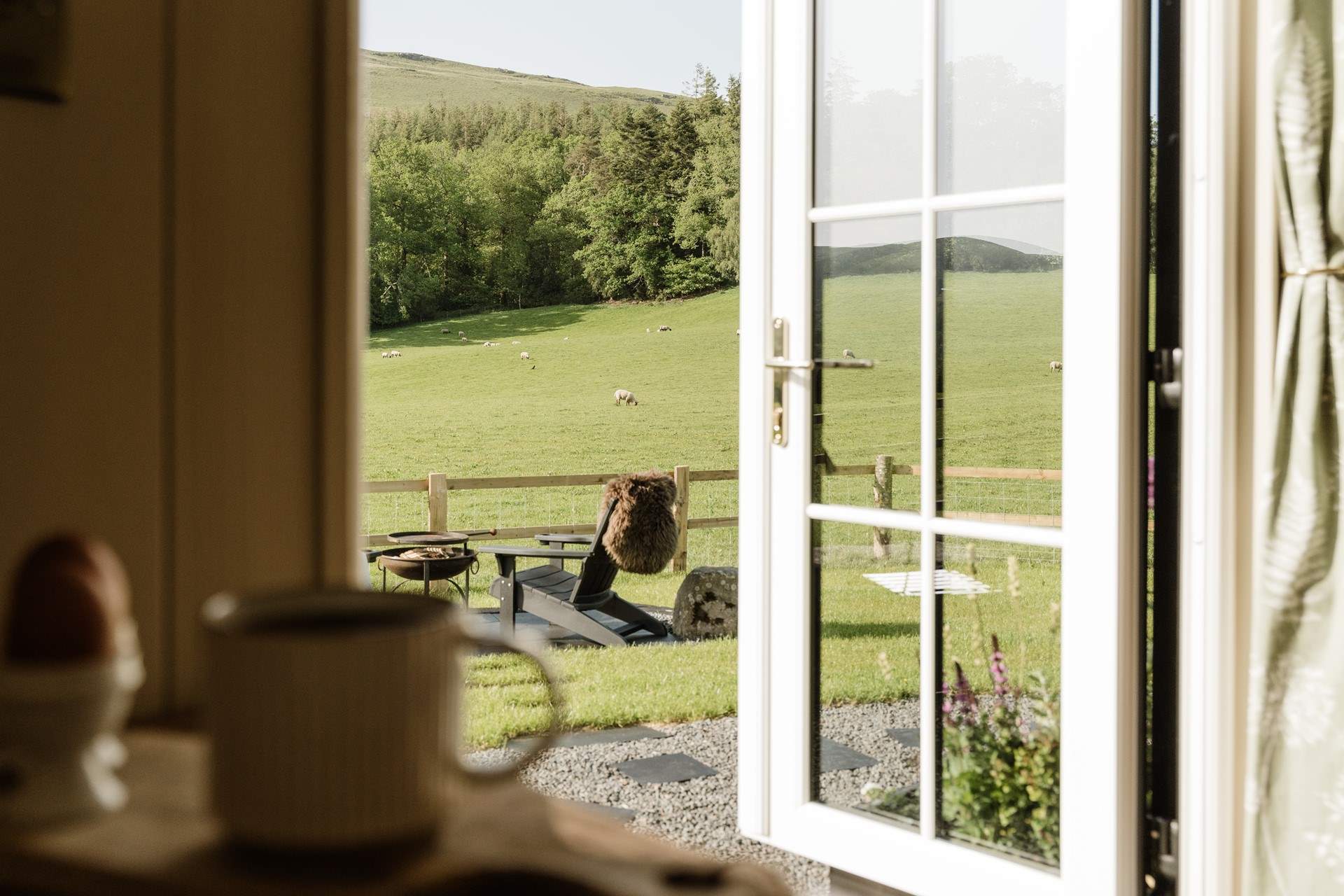 Begin the morning with coffee from the comfort of your hideaway.