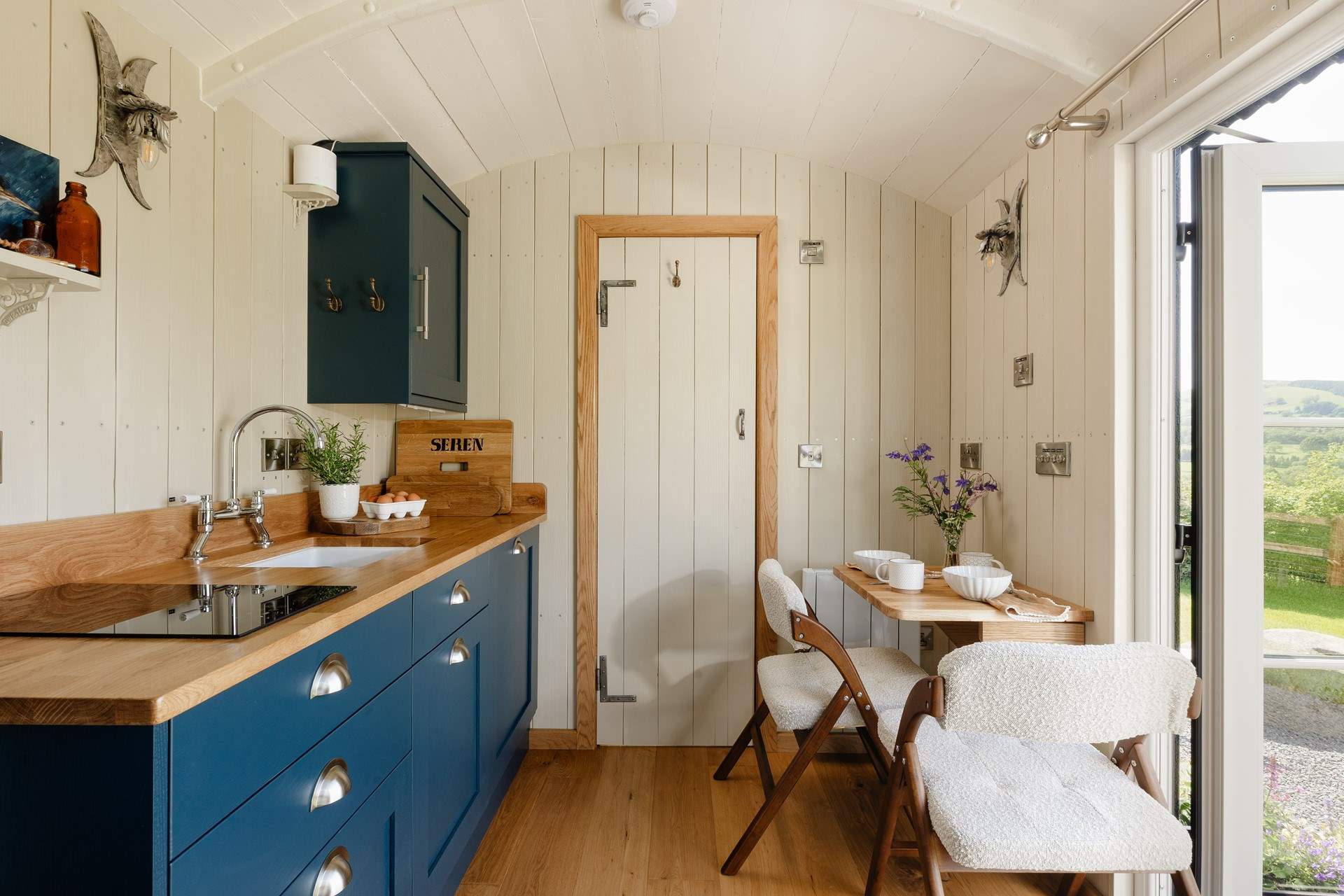 The open-plan layout has been thoughtfully designed for slow living.