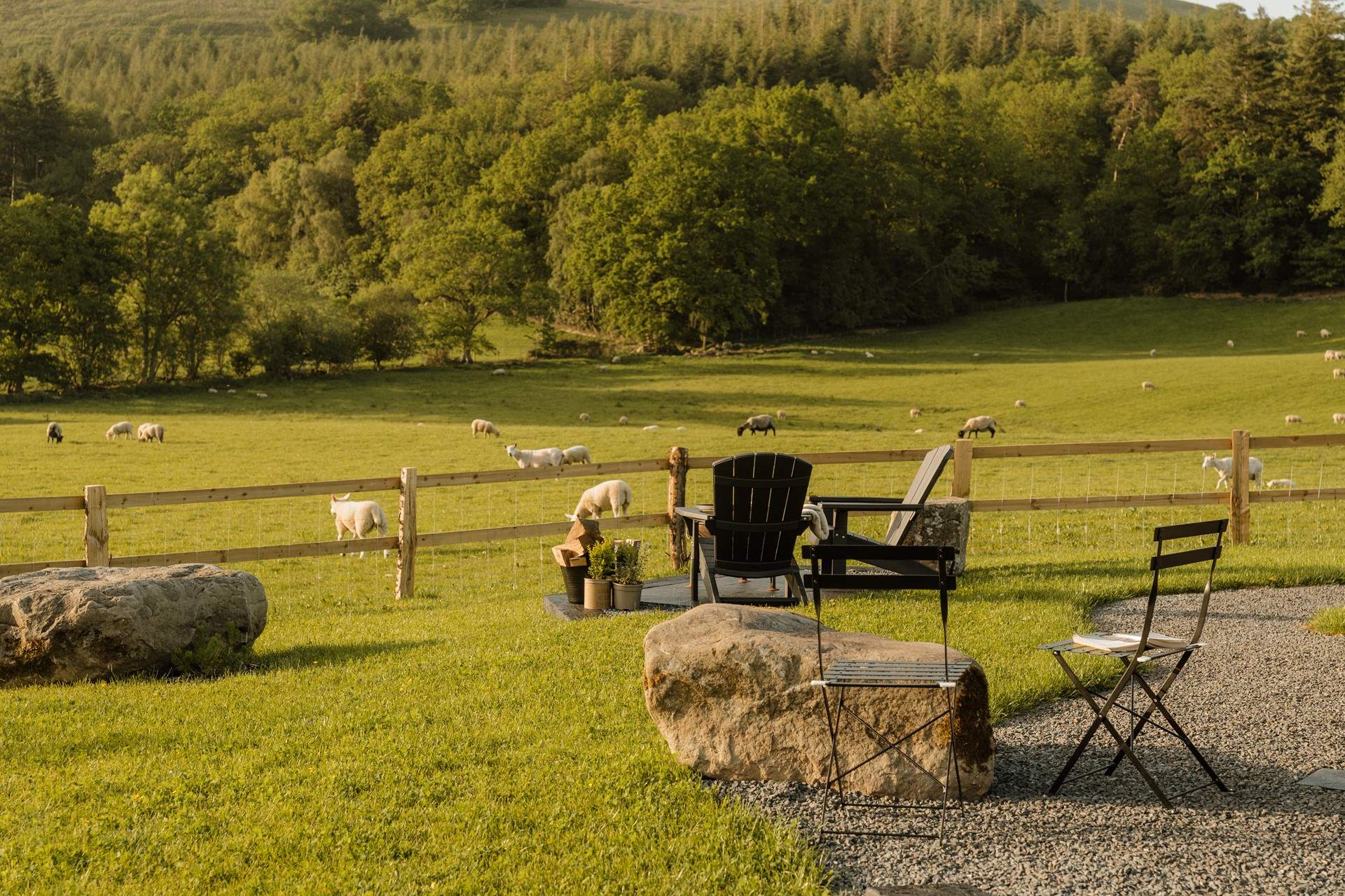 Beyond your private setting, the rewilded landscape flourishes with orchids, butterflies, bees, and ground-nesting birds.
