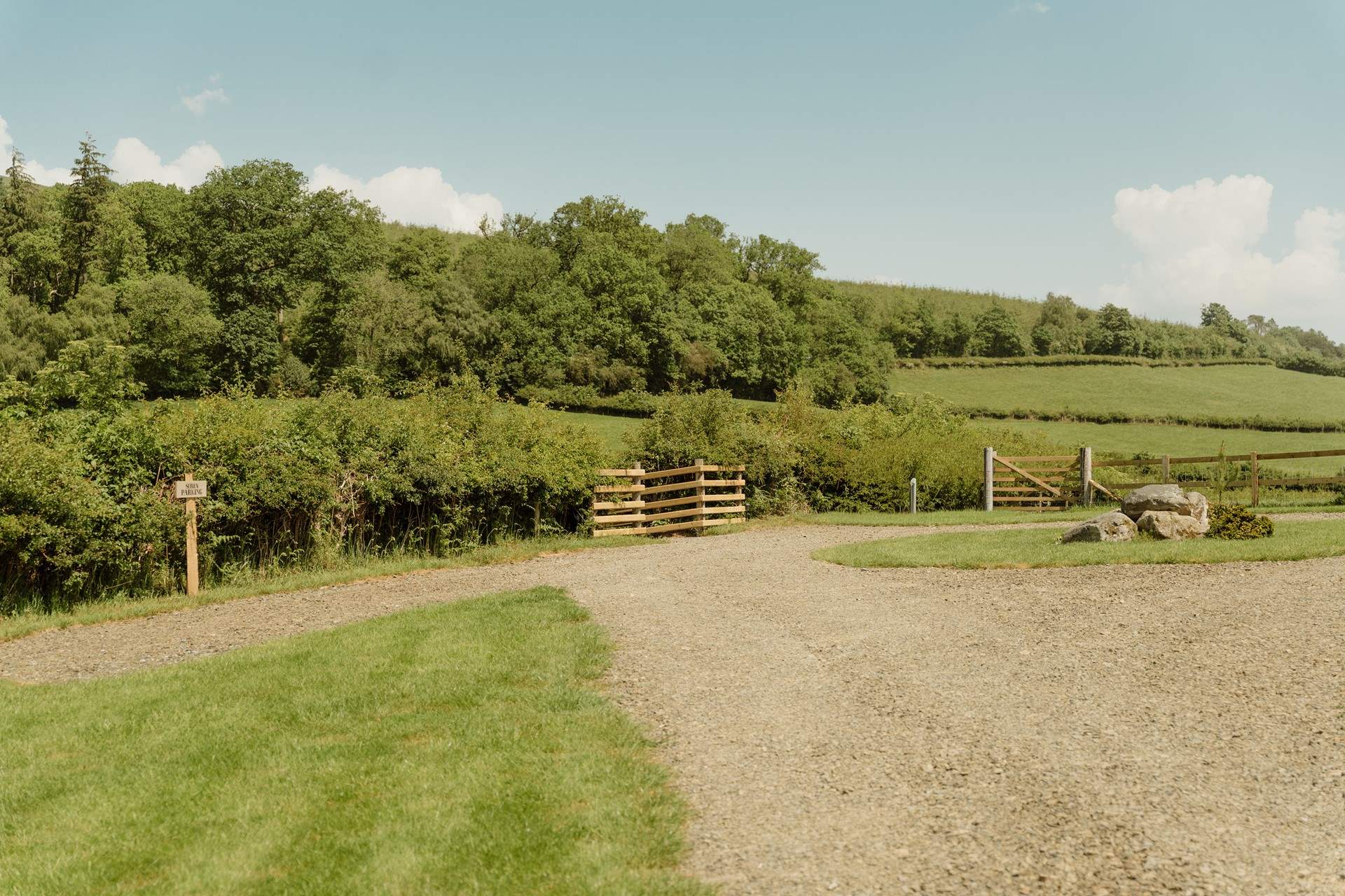 Perfectly tranquil, with a reserved space for parking. 