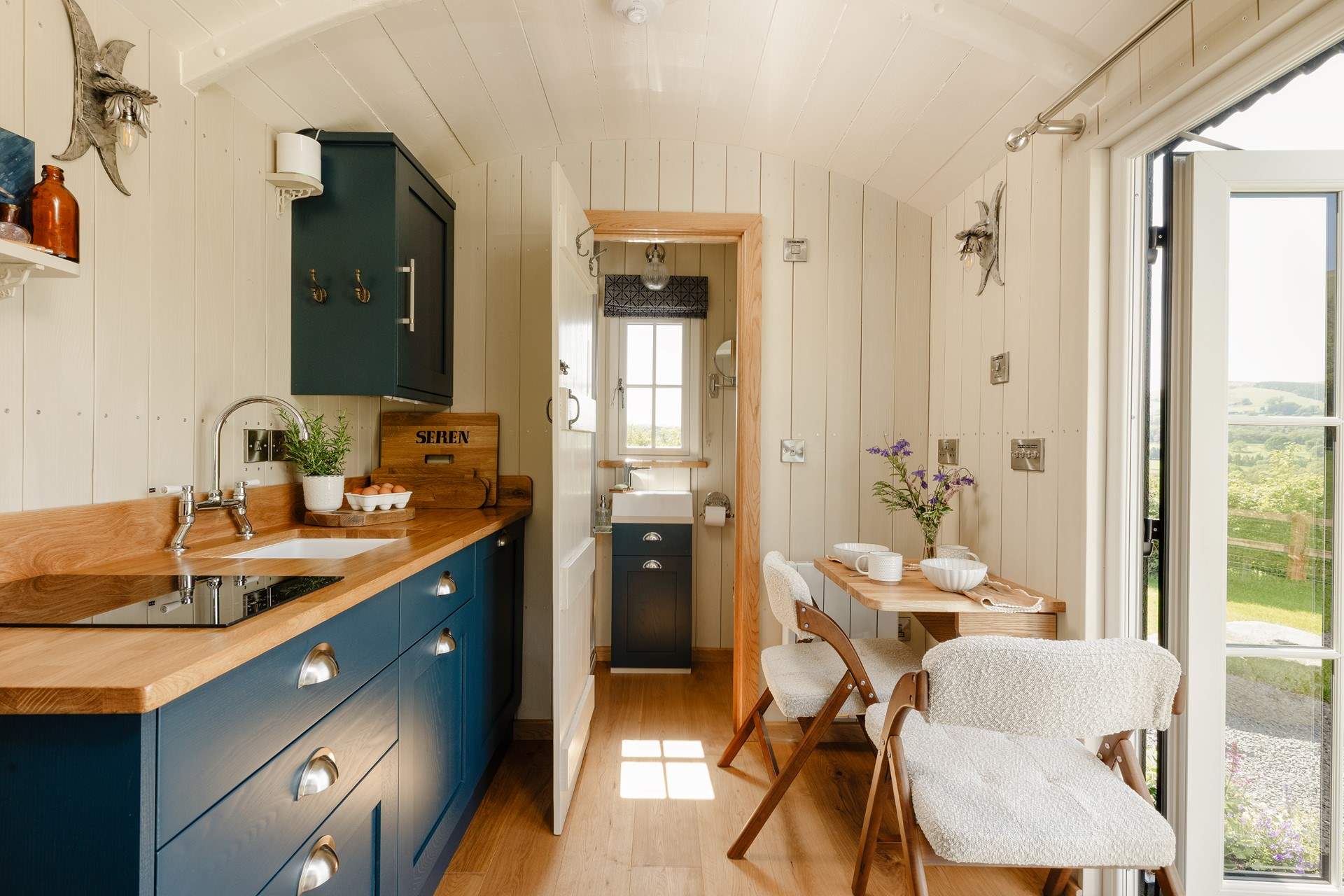 The beautiful, light-filled living space.
