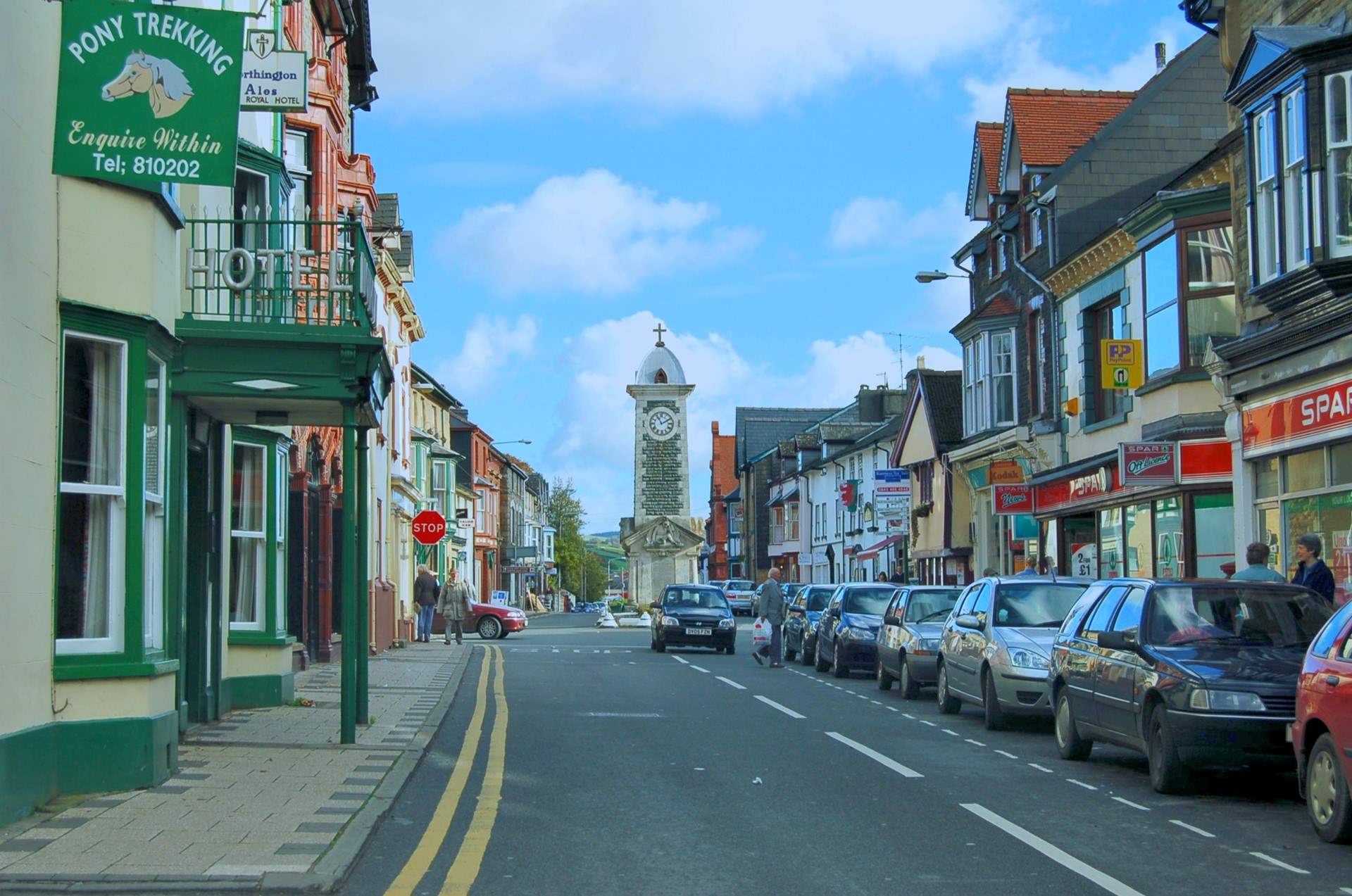 Spend your days wandering the charming market town of Rhayader.