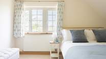 Wake up to a glorious view of the garden.
