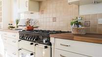 The range cooker is great for those family get togethers.