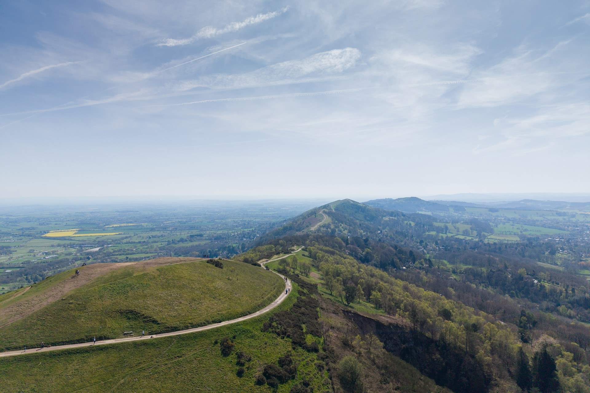 Walk one of the many trails along the Malvern Hills.