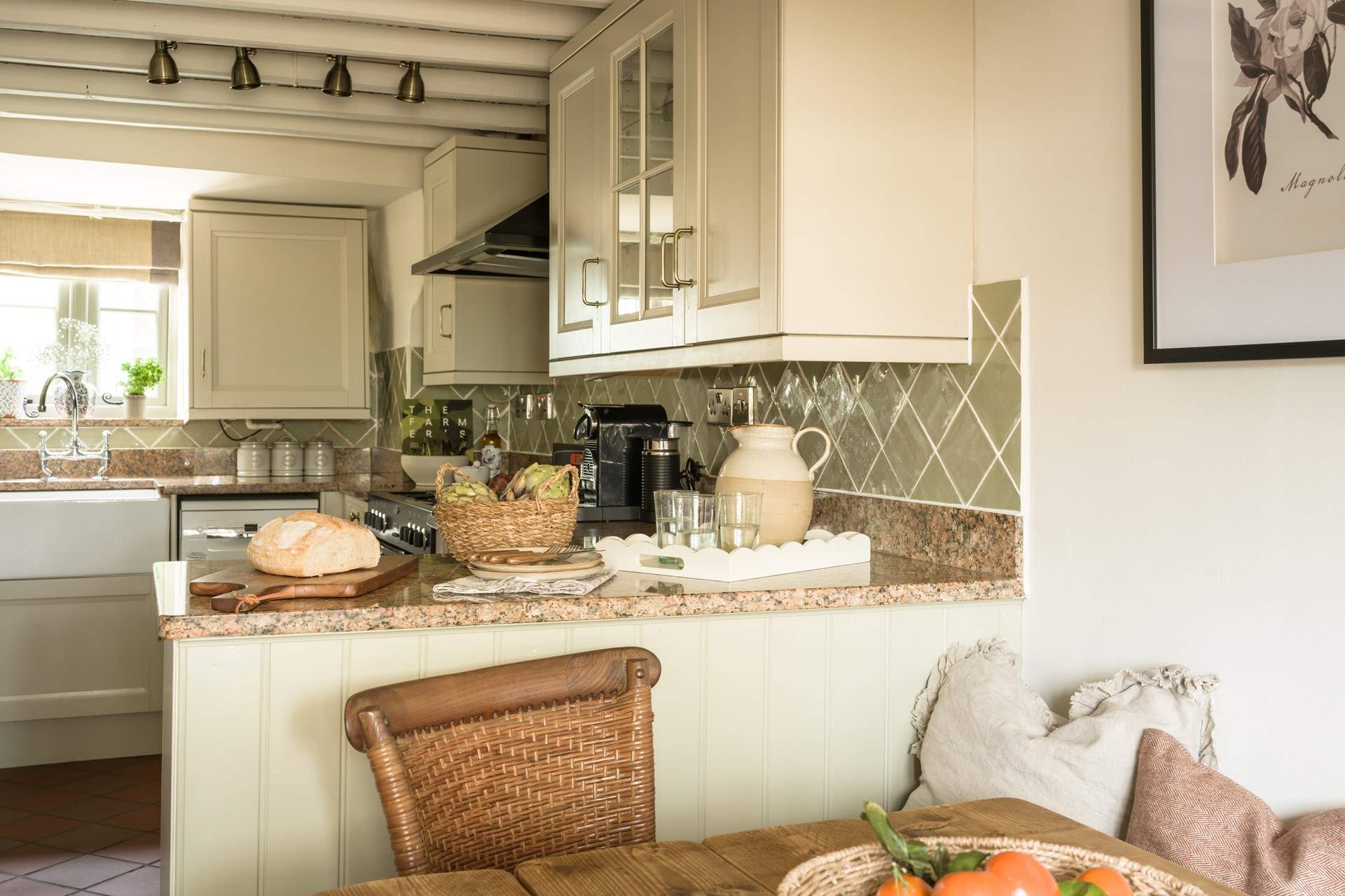 The kitchen is well-equipped for a stay with friends and family.
