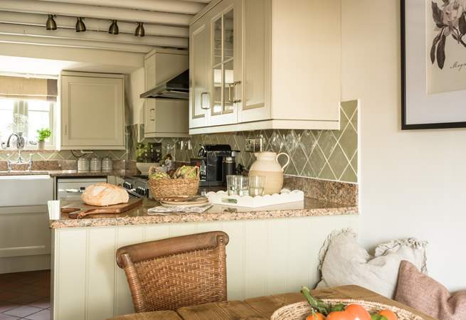 The kitchen is well-equipped for a stay with friends and family.