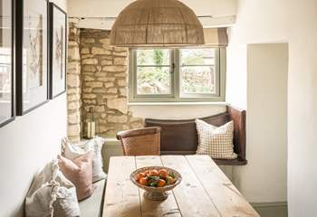 Relax with a comfy cushion and chat to the chef.