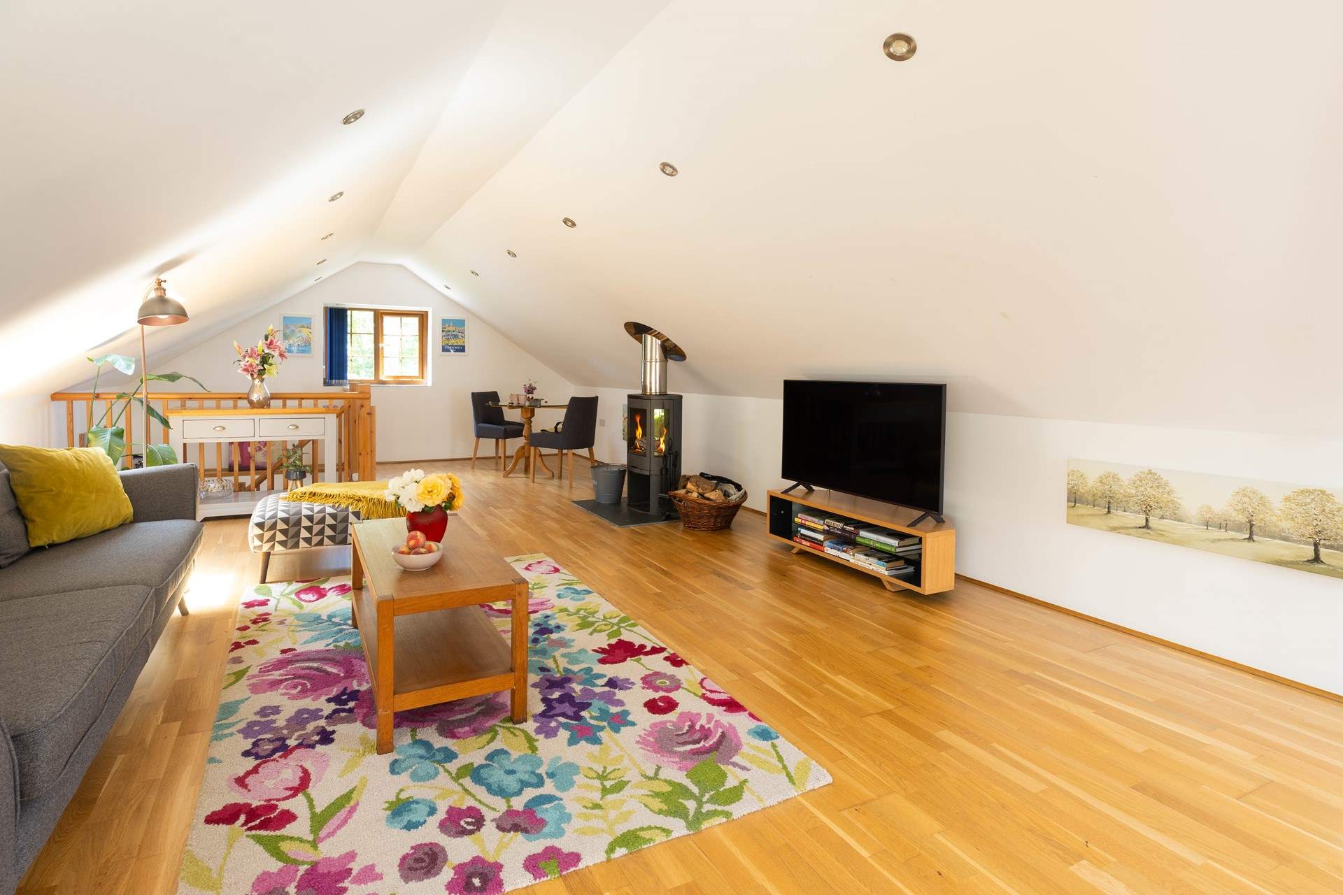What a stunning living space. 