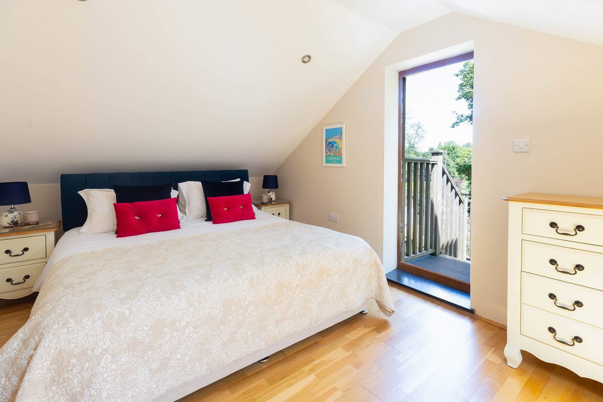 Stretch out in the super-king bed. 