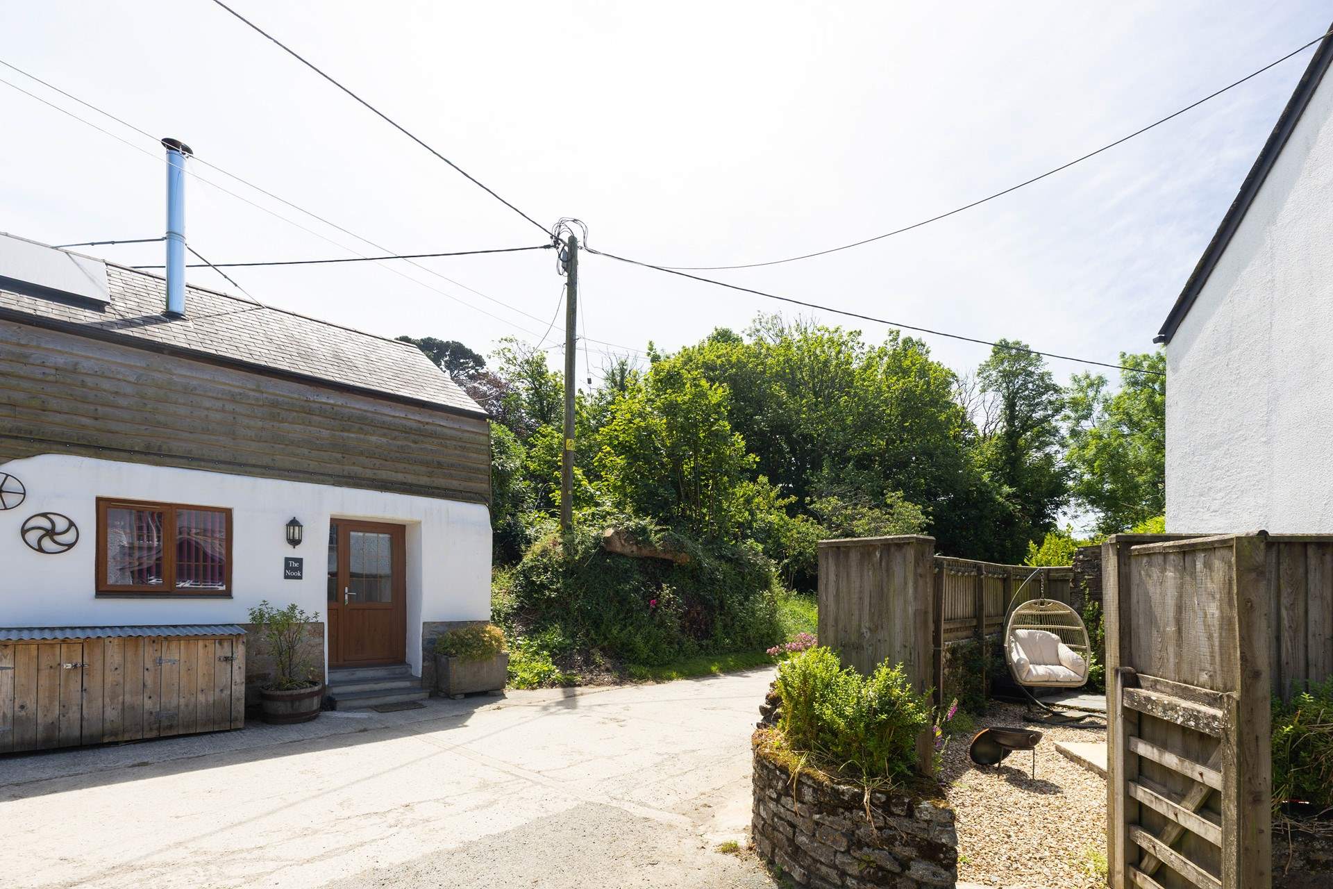 The second outside area is just over the lane opposite The Nook.