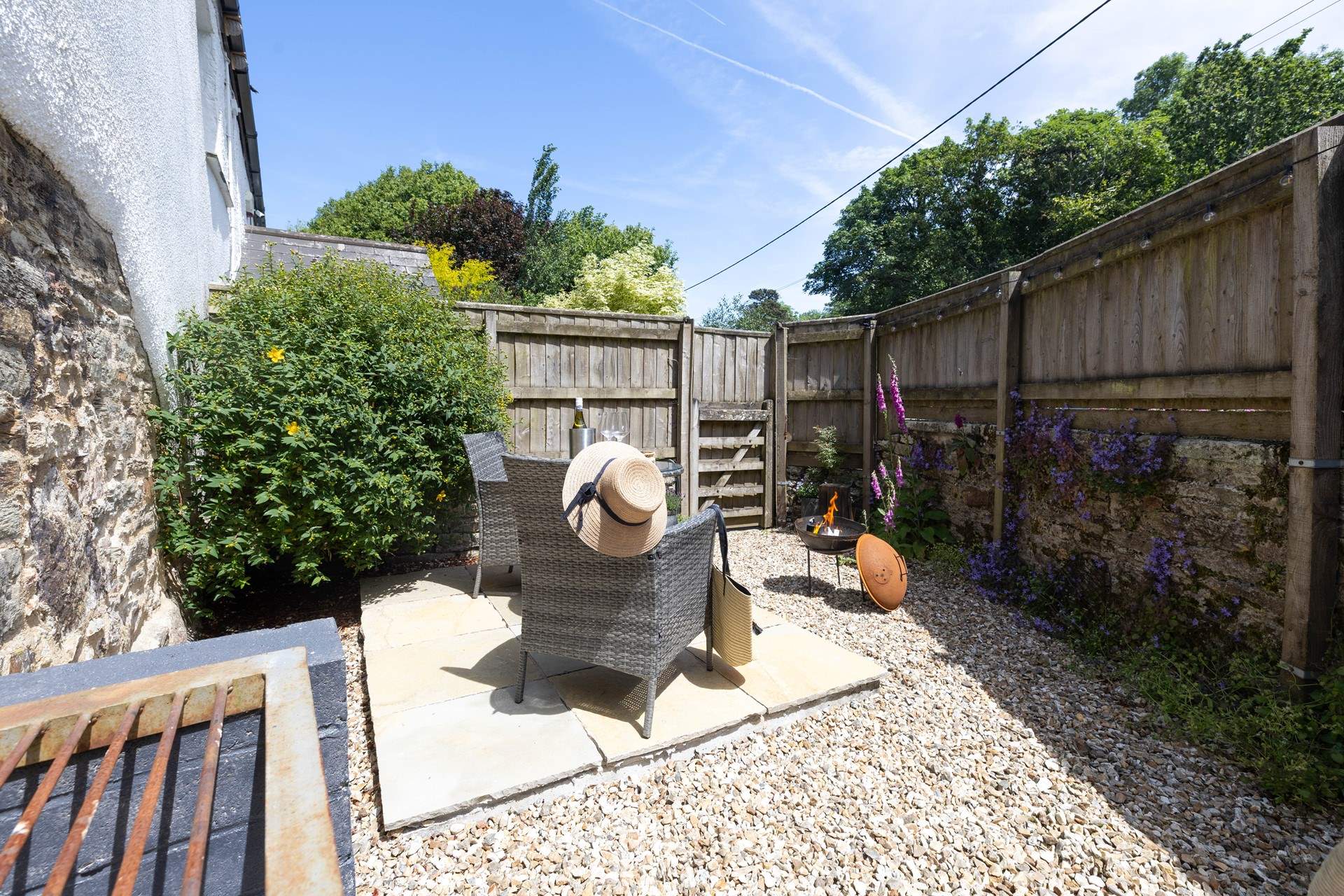 The Nook boasts two private outside spaces. 