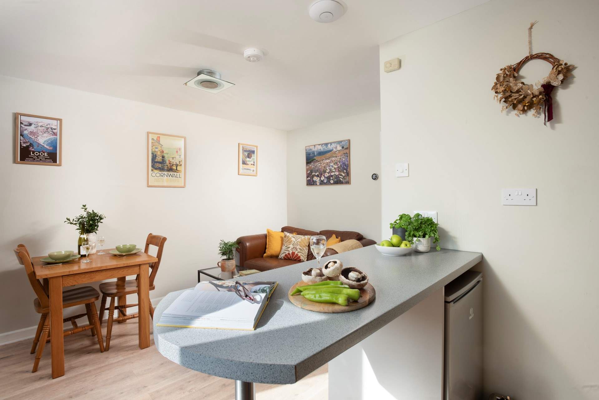 Open plan living is the main event.