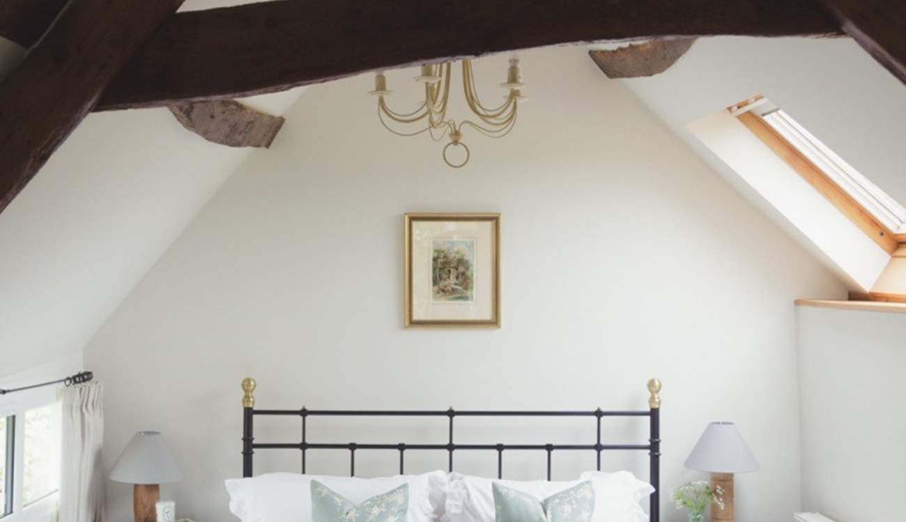 The vaulted ceilings create the feel of space and light.