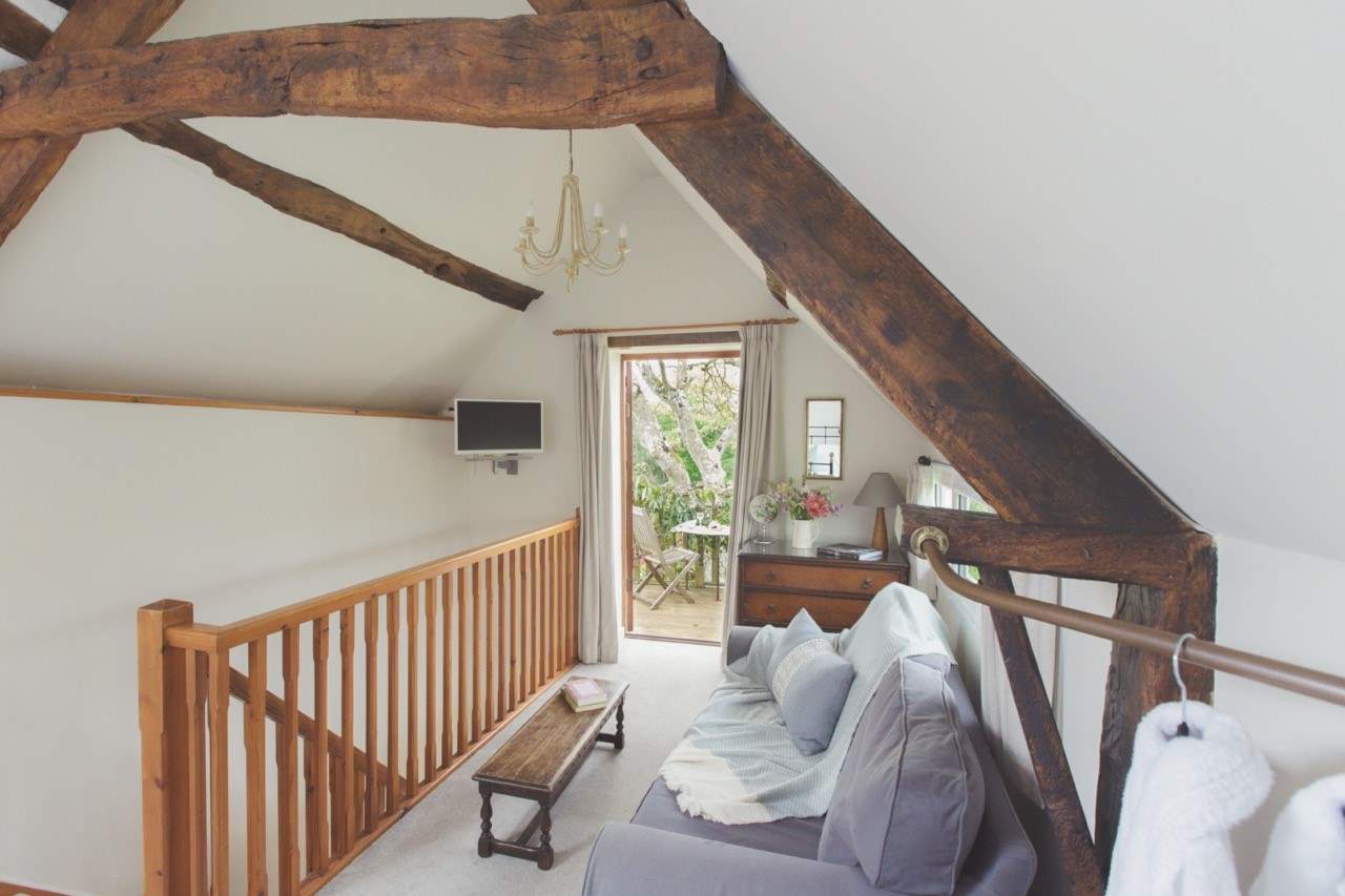 The sitting-area tucked away on the first floor.