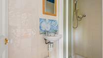 The shower-room can be found just off the kitchen on the ground floor.