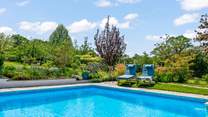 Enjoy lazy days in the sun on a sun-lounger.