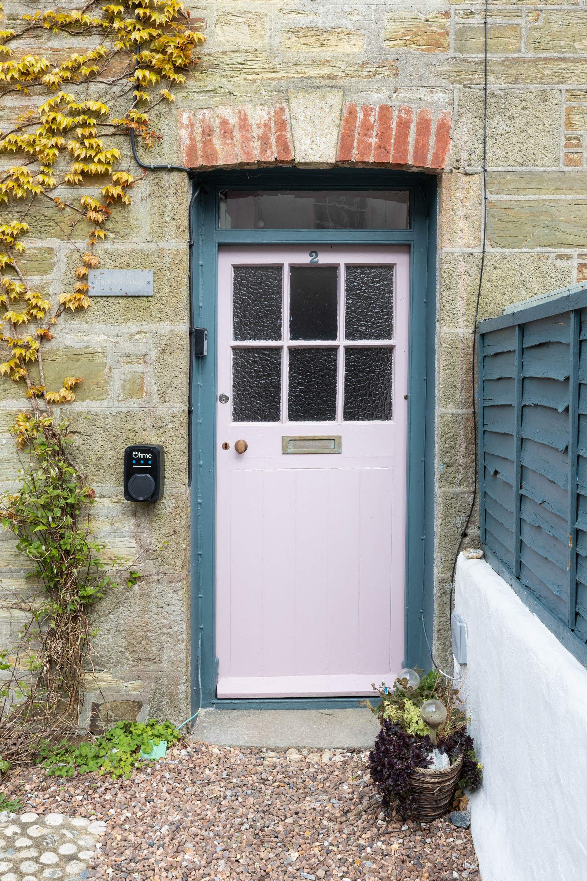 What a cute front door. 