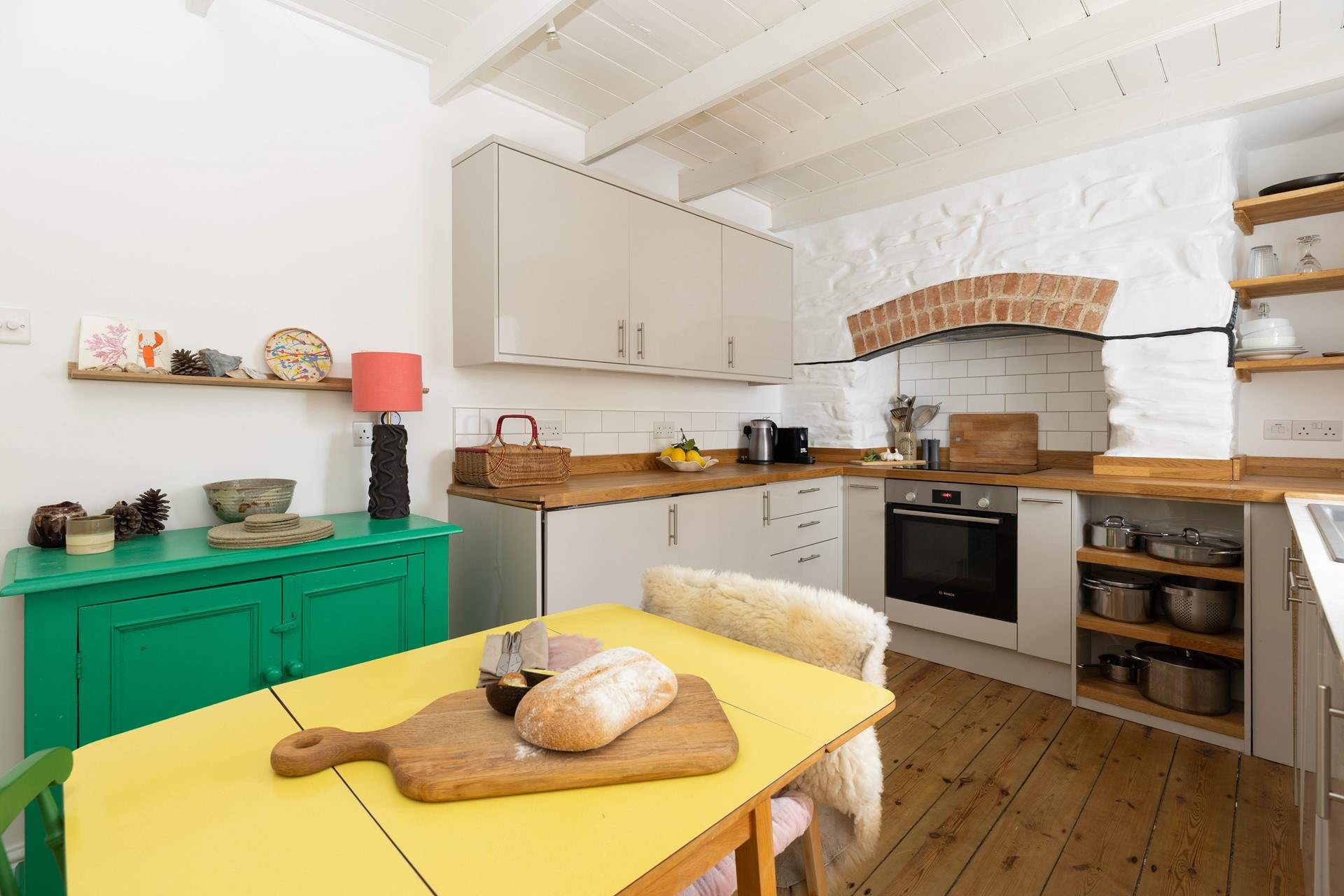 Cook up a treat at Cuckoo Cottage in this lovely space. 