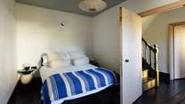 Front facing bedroom 2, located across the landing from bedroom 1. 