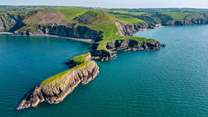 From Ty Pinc discover the magnificent beauty of the Cardiganshire coast. Pack a picnic and spend the day on glorious Llangrannog beach. 