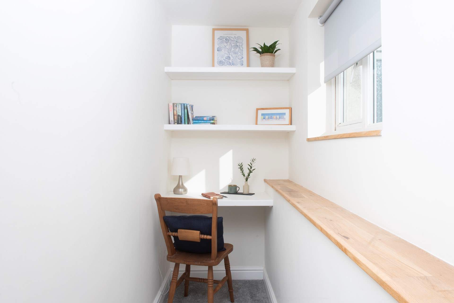 A spot to study or catch up on some work.