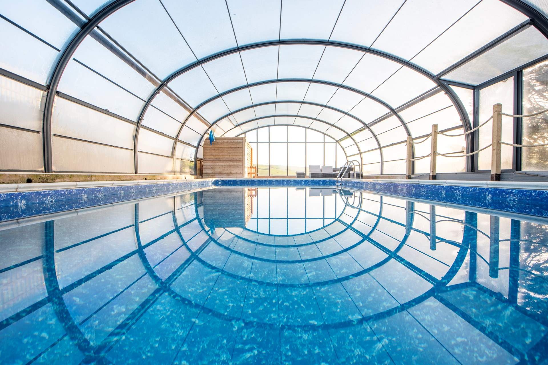 The indoor pool (seasonal) is sure to be a hit with young and old alike.