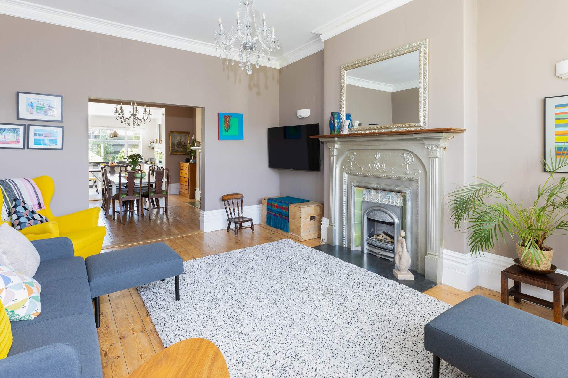 The second sitting-room provides plenty of space for everyone at the property. 