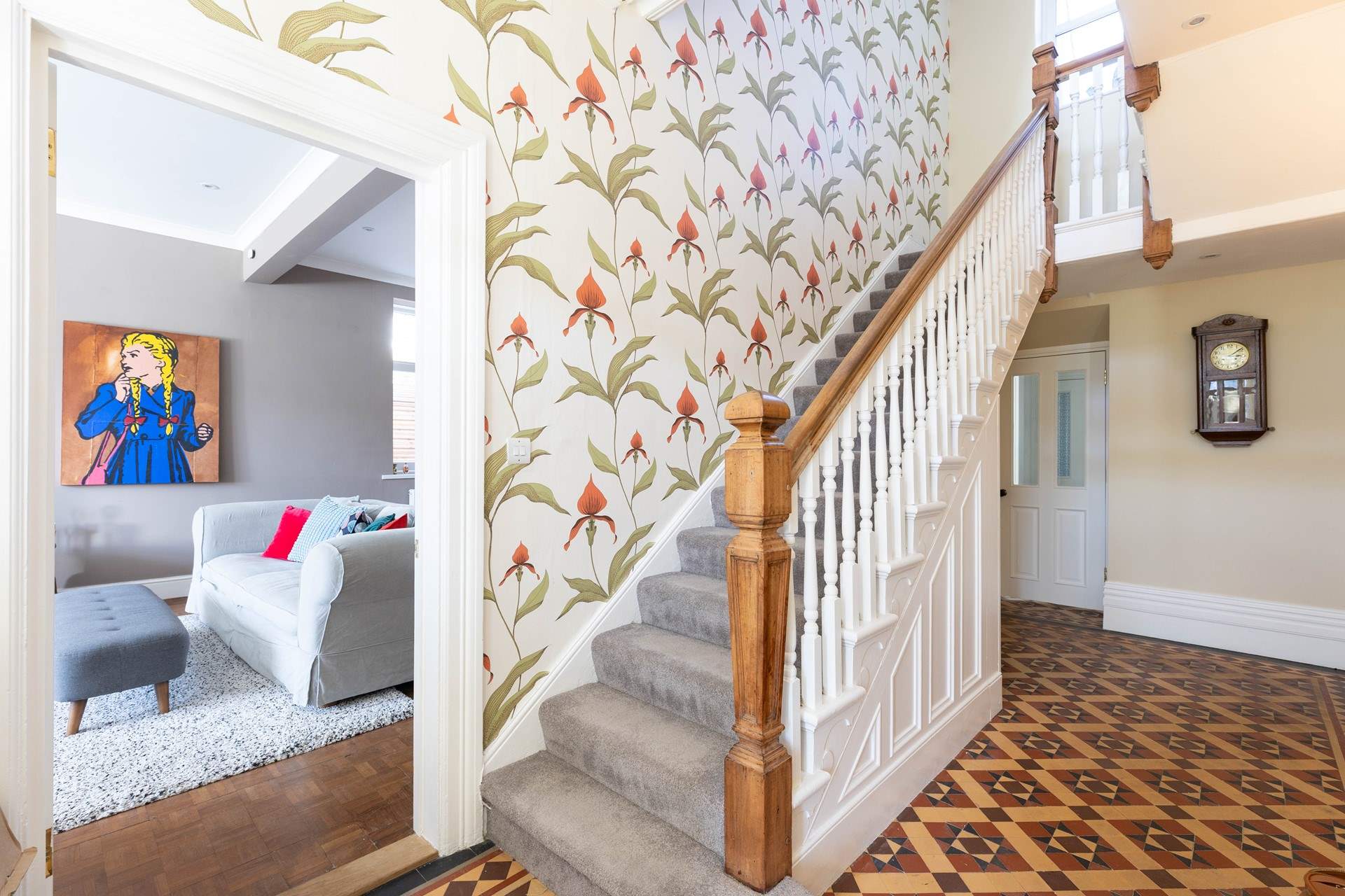 The beautiful entrance hall. 