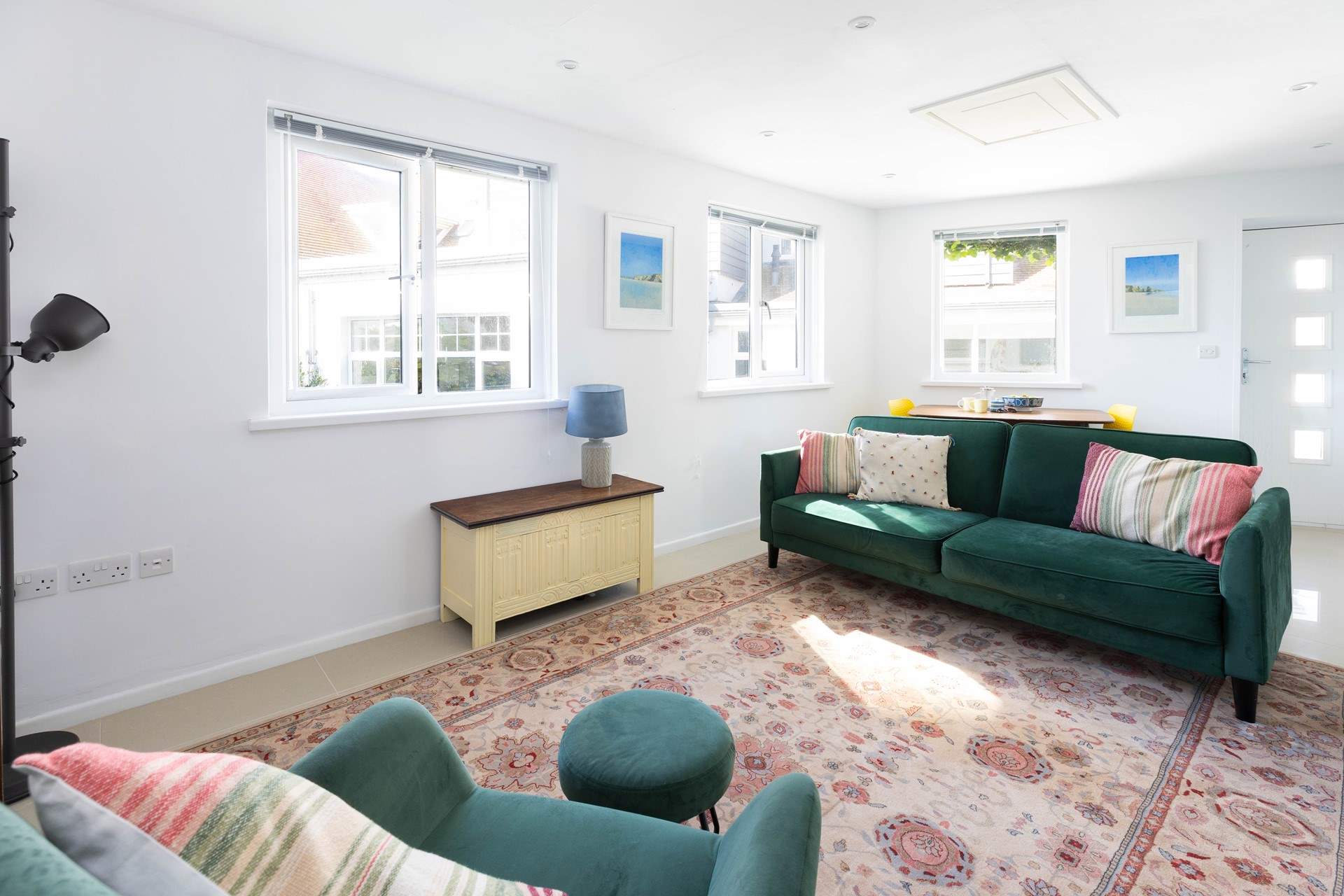 A light and airy space to relax in. 