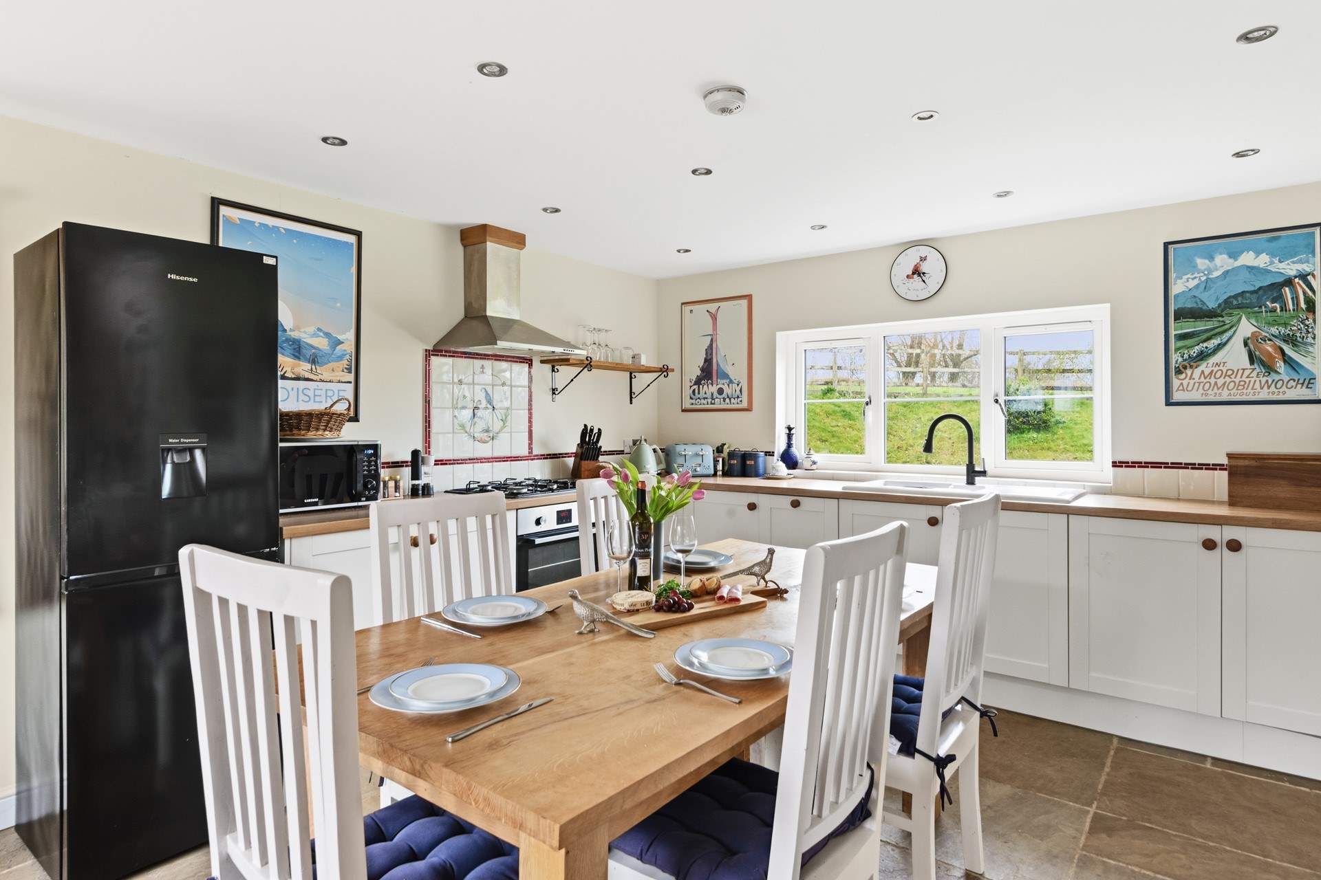 The kitchen/diner is light, bright and offers a great communal space to come together.