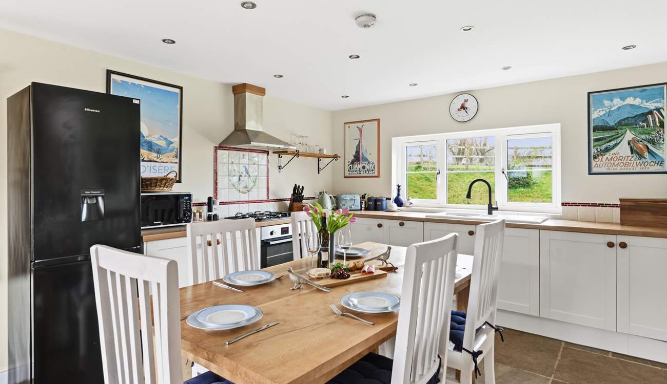 The kitchen/diner is light, bright and offers a great communal space to come together.