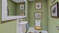 The ground floor cloakroom.