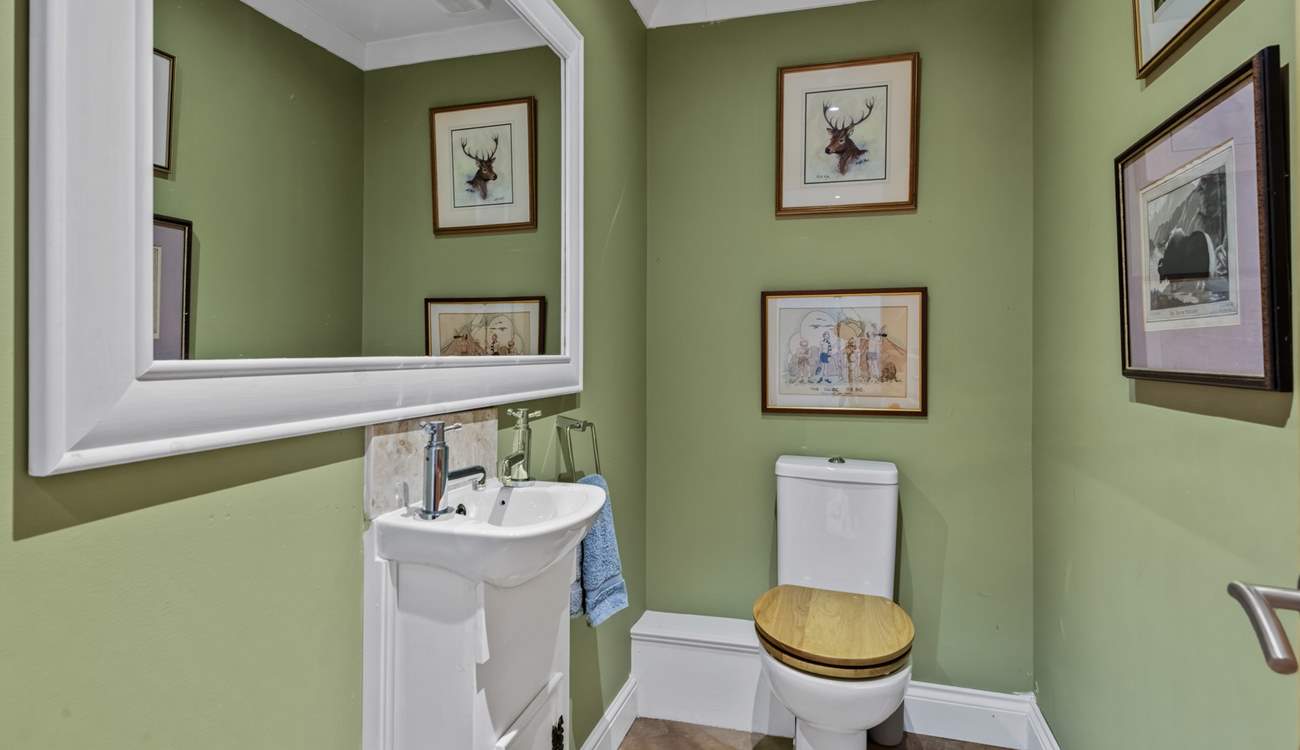 The ground floor cloakroom.