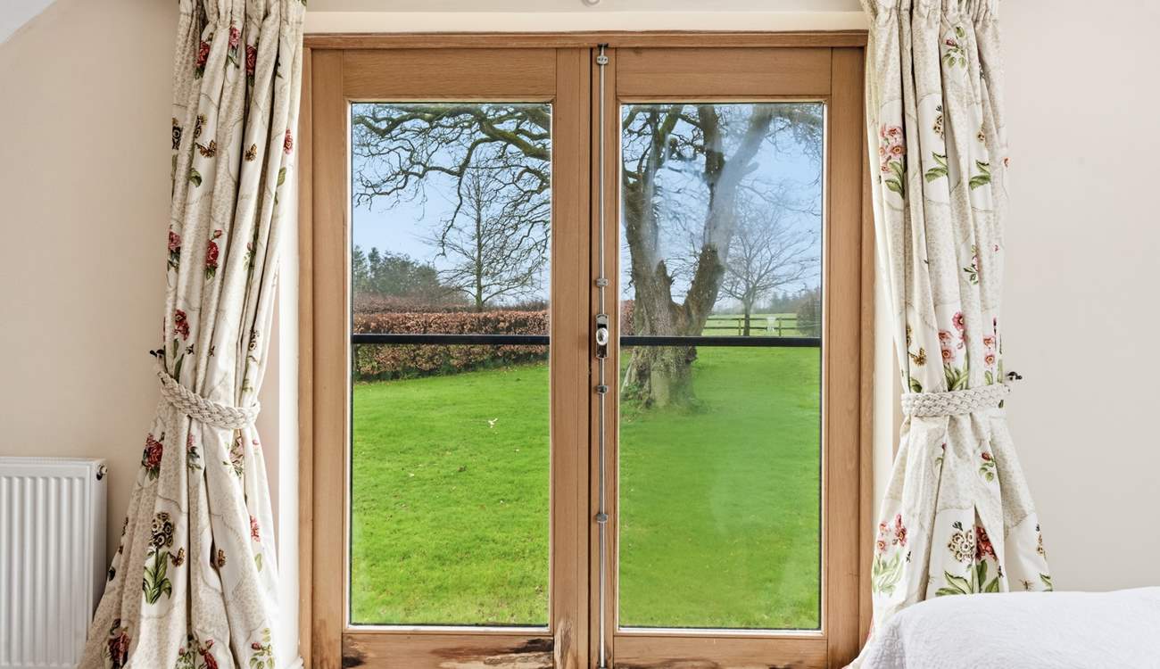 Open the patio doors and step out into your private and enclosed garden area.
