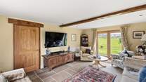 The sitting-room oozes charm and class.
